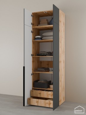 Шкаф с антресолью Linnea MHR-2A-4 2450х800х510 (ДВ-М 11.1.25) в Ревде - revda.mebel24.online | фото 5