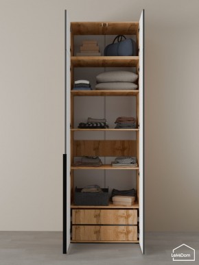Шкаф с антресолью Linnea MHR-2A-4 2450х800х510 (ДВ-М 11.1.25) в Ревде - revda.mebel24.online | фото 7