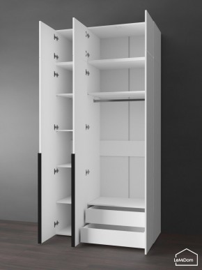 Шкаф с антресолью Linnea MHR-3A-2 2450х1200х510 (Белый-М 11.1.2) в Ревде - revda.mebel24.online | фото 5
