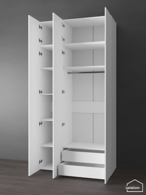 Шкаф с антресолью Linnea MHR-3POA-2 2450х1200х510 (Белый-М 11.1.1) в Ревде - revda.mebel24.online | фото 5