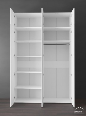Шкаф с антресолью Linnea MHR-4POA-1 2450х1600х510 (Белый-М 11.1.2) в Ревде - revda.mebel24.online | фото 4