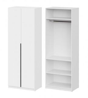 Шкаф ШК-5 + 2 полки (800) Белый текстурный в Ревде - revda.mebel24.online | фото
