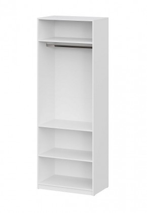 Шкаф ШК-5 + 2 полки (800) Белый текстурный в Ревде - revda.mebel24.online | фото 3