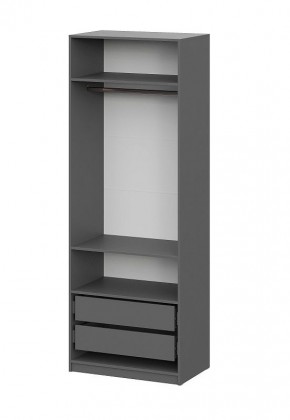 Шкаф ШК-5 + 2 полки + ящики (800) Графит в Ревде - revda.mebel24.online | фото 4