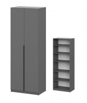 Шкаф ШК-5 + 4 полки (800) Графит в Ревде - revda.mebel24.online | фото 1