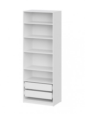 Шкаф ШК-5 + 4 полки + ящики (800) Белый текстурный в Ревде - revda.mebel24.online | фото