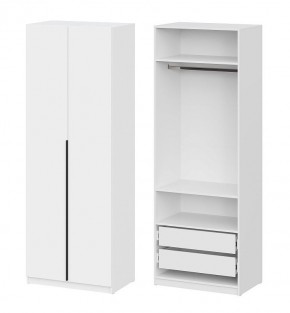 Шкаф ШК-5 + 2 полки + ящики (800) Белый текстурный в Ревде - revda.mebel24.online | фото