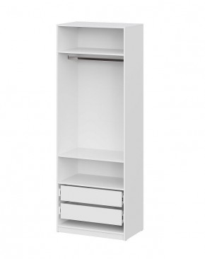Шкаф ШК-5 + 2 полки + ящики (800) Белый текстурный в Ревде - revda.mebel24.online | фото 3