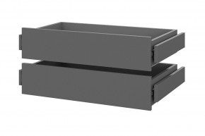 Шкаф ШК-5 + 2 полки + ящики (800) Графит в Ревде - revda.mebel24.online | фото