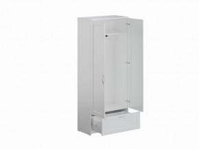 Шкаф СИРИУС двухстворчатый с выдвижным ящиком, белый в Ревде - revda.mebel24.online | фото 2