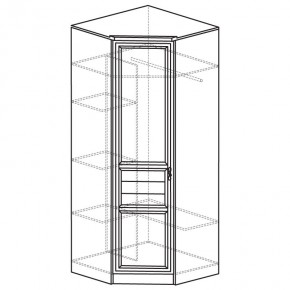 Шкаф угловой 50 Лира Ясень белый (угол 854х854) в Ревде - revda.mebel24.online | фото 2