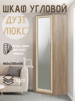 Шкаф угловой Дуэт Люкс с зеркалом в Ревде - revda.mebel24.online | фото 3