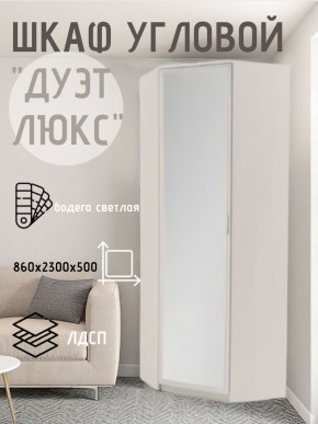 Шкаф угловой Дуэт Люкс с зеркалом в Ревде - revda.mebel24.online | фото 6