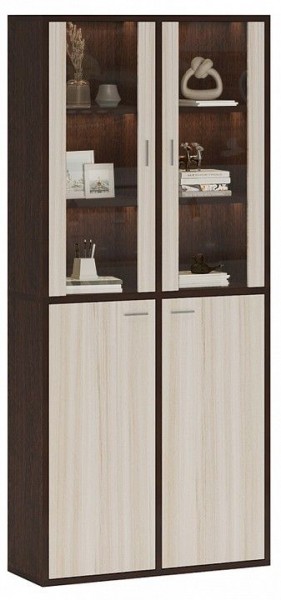 Шкаф-витрина Домино СУ(ш2в2)+2ФС+2ФГ в Ревде - revda.mebel24.online | фото 2
