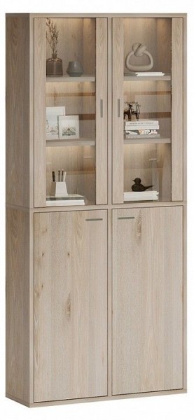 Шкаф-витрина Домино СУ(ш2в2)+2ФС+2ФГ в Ревде - revda.mebel24.online | фото 2