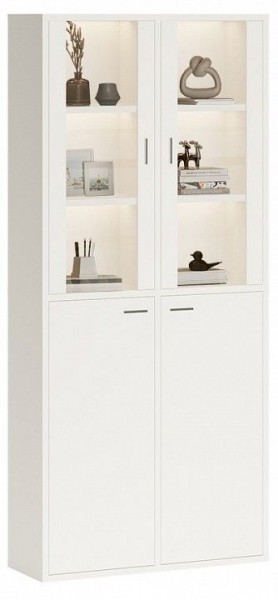 Шкаф-витрина Домино СУ(ш2в2)+2ФС+2ФГ в Ревде - revda.mebel24.online | фото 2