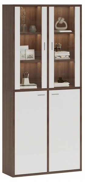 Шкаф-витрина Домино СУ(ш2в2)+2ФС+2ФГ в Ревде - revda.mebel24.online | фото 2
