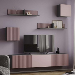 Сириния Куб 2 серый графит/МДФ пудра в Ревде - revda.mebel24.online | фото 3
