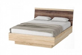 СОНАТА КРС-1600 Кровать с ПМ (дуб сонома/дуб сакраменто) в Ревде - revda.mebel24.online | фото