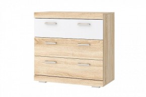 СОНАТА КС-900 Комод 3ящ. (дуб сонома/белый глянец) в Ревде - revda.mebel24.online | фото