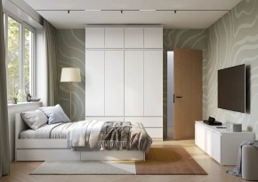 Спальня Симпл (белая) модульная в Ревде - revda.mebel24.online | фото 49