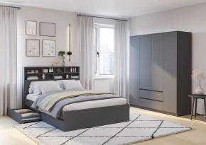 Спальня Симпл (графит) модульная в Ревде - revda.mebel24.online | фото