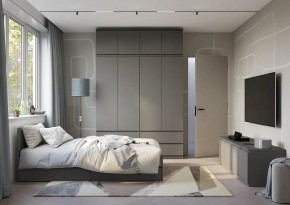Спальня Симпл (графит) модульная в Ревде - revda.mebel24.online | фото 52