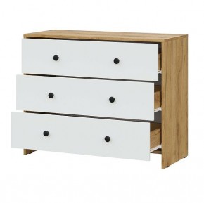 Спальный гарнитур Дольче (Дуб Золотой/Белый) модульный в Ревде - revda.mebel24.online | фото 8