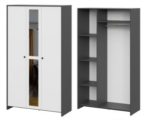 Спальный гарнитур Дольче (графит/белый) модульный в Ревде - revda.mebel24.online | фото 6