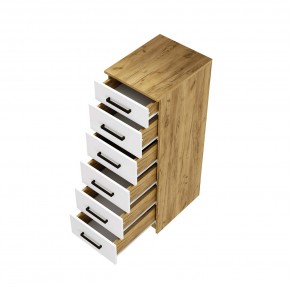 Спальный гарнитур Евро (модульный) Крафт/Белый в Ревде - revda.mebel24.online | фото 13