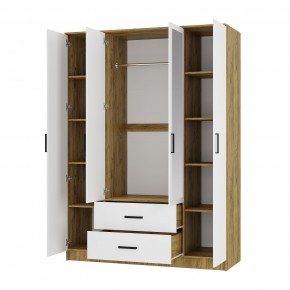 Спальный гарнитур Евро (модульный) Крафт/Белый в Ревде - revda.mebel24.online | фото 26