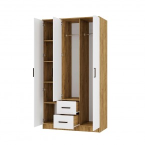 Спальный гарнитур Евро (модульный) Крафт/Белый в Ревде - revda.mebel24.online | фото 28
