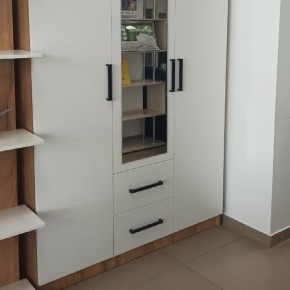 Спальный гарнитур Евро (модульный) Крафт/Белый в Ревде - revda.mebel24.online | фото 30