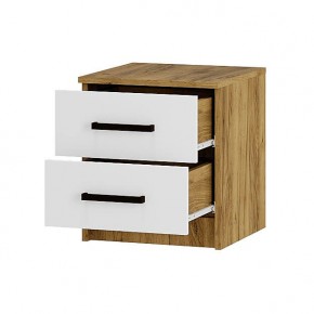 Спальный гарнитур Евро (модульный) Крафт/Белый в Ревде - revda.mebel24.online | фото 4