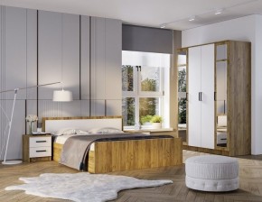 Спальный гарнитур Евро (модульный) Крафт/Белый в Ревде - revda.mebel24.online | фото 8