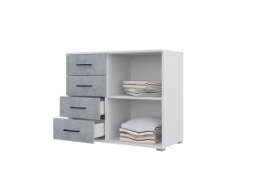 Спальный гарнитур NOVA (модульный) белый/бетон в Ревде - revda.mebel24.online | фото 8