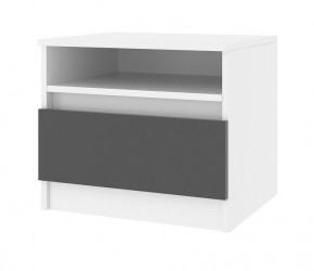 Спальный гарнитур Парус (Белый/Графит) 1400 (Вариант-1) в Ревде - revda.mebel24.online | фото 3