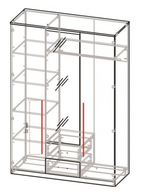 Спальный гарнитур Роксана (модульный) ЯШС в Ревде - revda.mebel24.online | фото 5