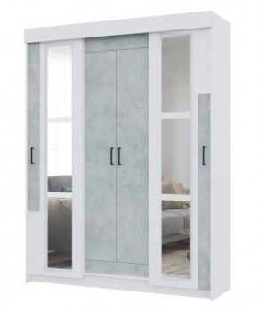 Спальный гарнитур VICTOR (модульный) Белый-Бетон в Ревде - revda.mebel24.online | фото 12