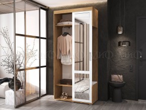 СТЕЛЛА-1 Прихожая (ЛДСП) дуб крафт/белый в Ревде - revda.mebel24.online | фото 3