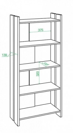 Стеллаж Домино Лайт СТЛ-ОВ в Ревде - revda.mebel24.online | фото 2