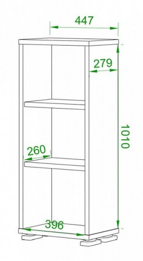 Стеллаж Домино нельсон ПУ-10-1 в Ревде - revda.mebel24.online | фото 2