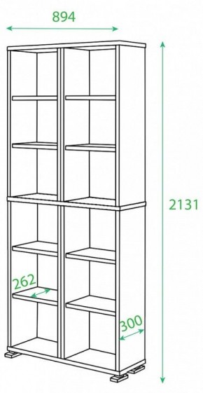 Стеллаж Домино нельсон ПУ-30-1 в Ревде - revda.mebel24.online | фото 2