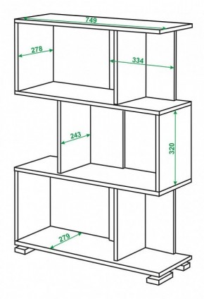 Стеллаж Домино нельсон СЛ-5-3 в Ревде - revda.mebel24.online | фото 2