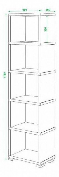 Стеллаж Домино СБ-15/5 в Ревде - revda.mebel24.online | фото 2