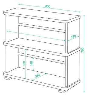 Стеллаж Домино СБ-25/2 в Ревде - revda.mebel24.online | фото 4