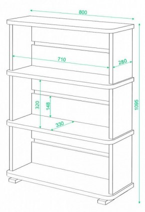 Стеллаж Домино СБ-25/3 в Ревде - revda.mebel24.online | фото 3