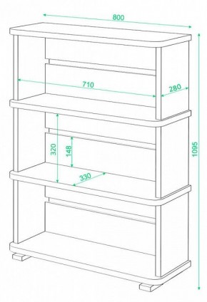Стеллаж Домино СБ-25/3 в Ревде - revda.mebel24.online | фото 2