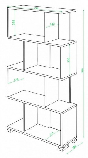 Стеллаж Домино СЛ-5-4 в Ревде - revda.mebel24.online | фото 2