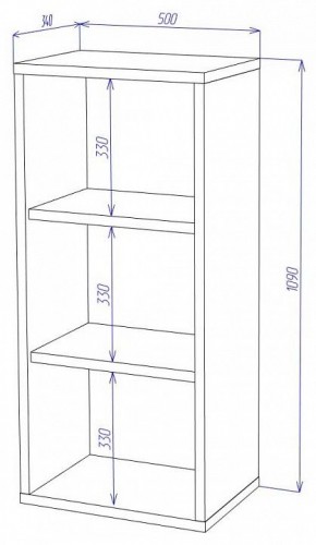 Стеллаж Домино СУ(ш1в1) в Ревде - revda.mebel24.online | фото 2